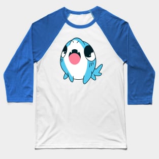 Cyan Baby Shark Baseball T-Shirt